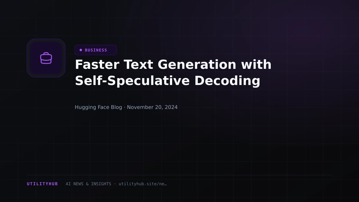 Visual reporting for Faster Text Generation with Self-Speculative Decoding