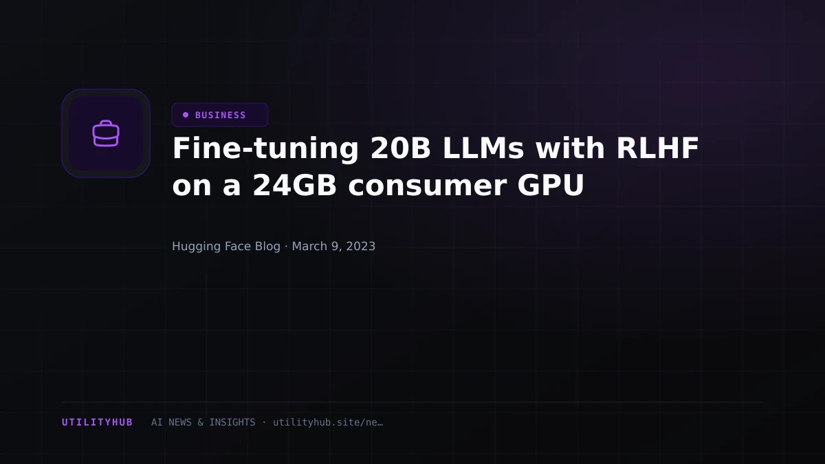 Visual reporting for Fine-tuning 20B LLMs with RLHF on a 24GB consumer GPU
