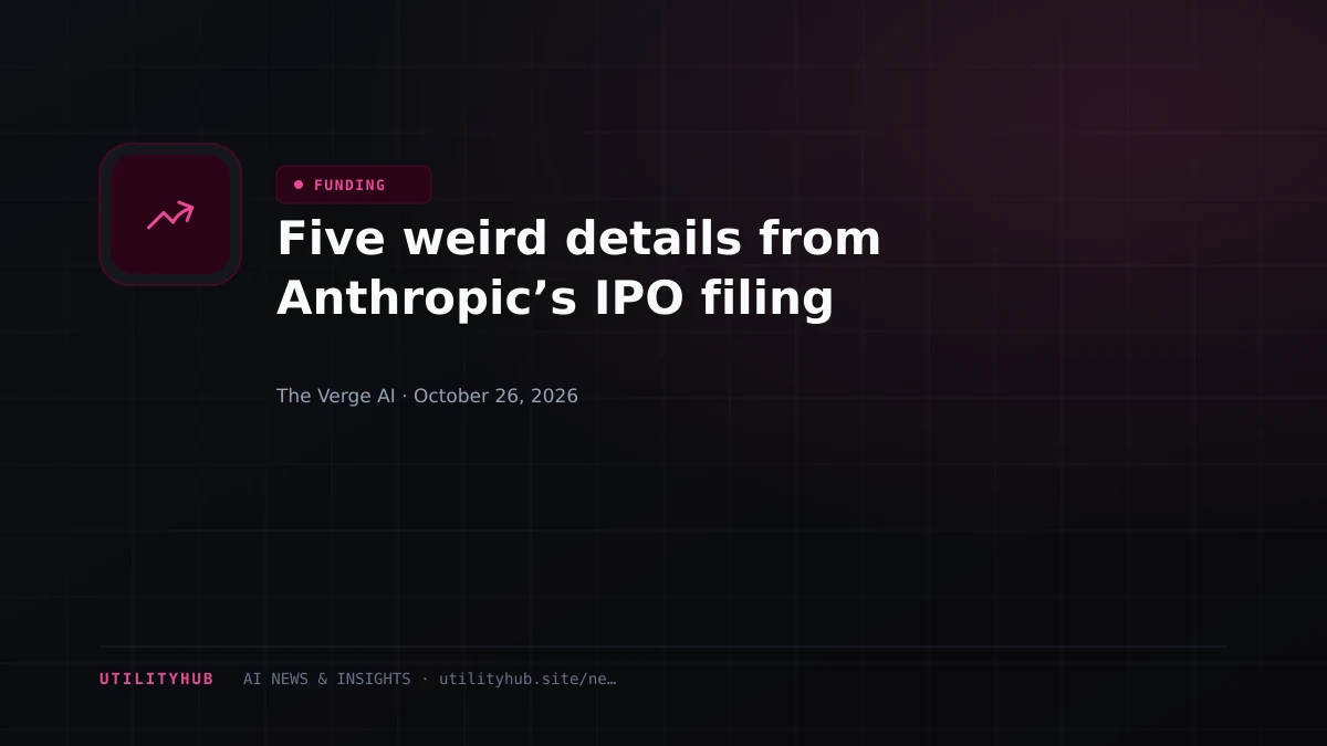 Five weird details from Anthropic’s IPO filing