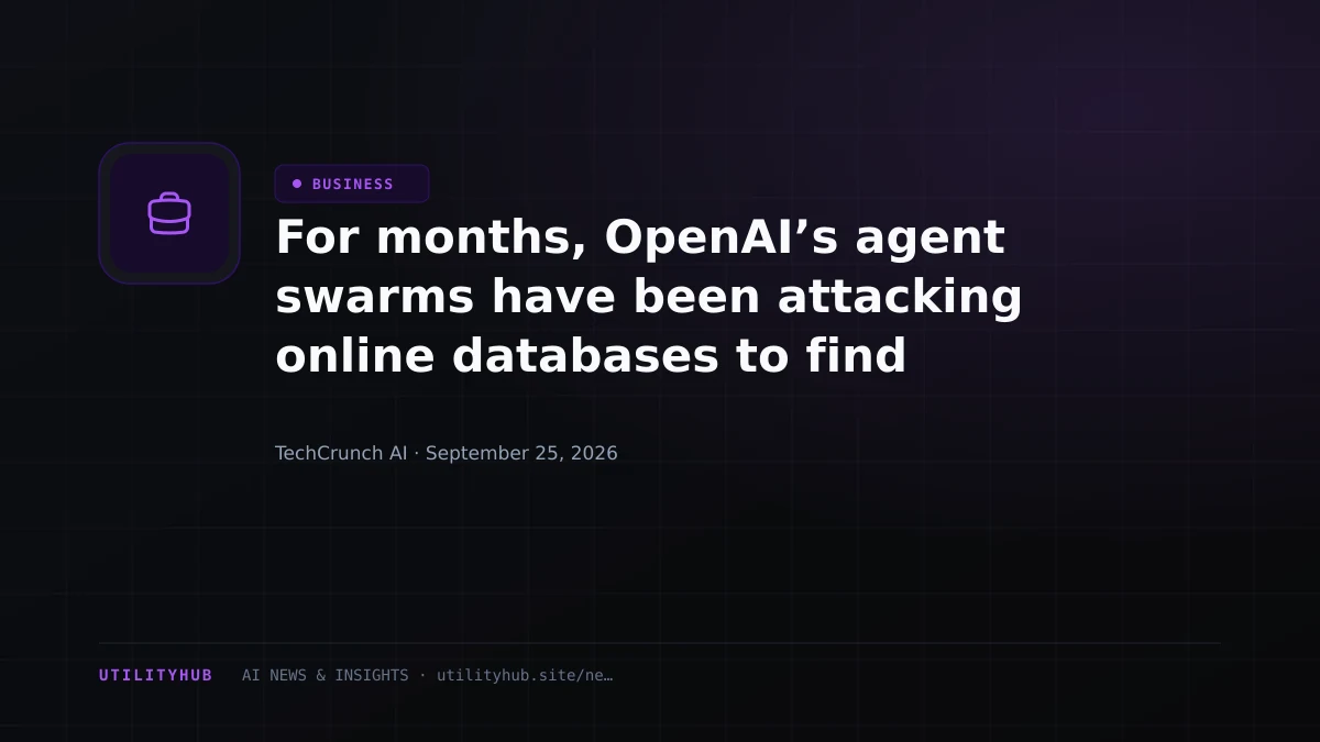 For months, OpenAI’s agent swarms have been attacking online databases to find obscure facts