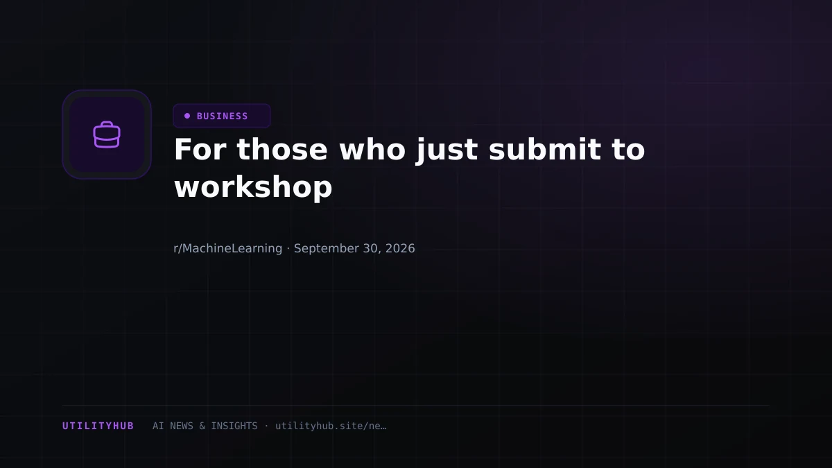 Visual reporting for For those who just submit to workshop