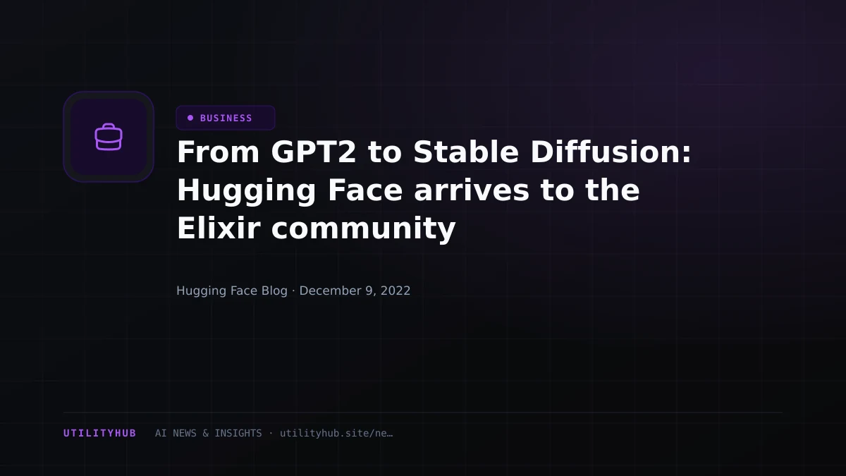 Visual reporting for From GPT2 to Stable Diffusion: Hugging Face arrives to the Elixir community