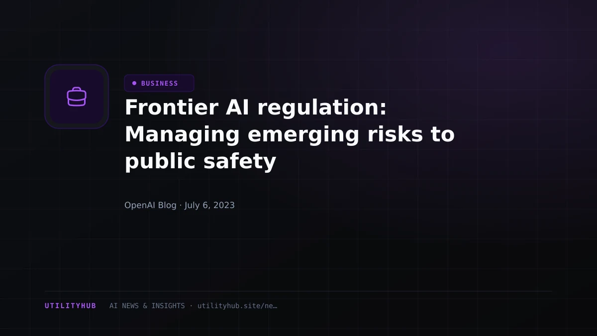 Visual reporting for Frontier AI regulation: Managing emerging risks to public safety
