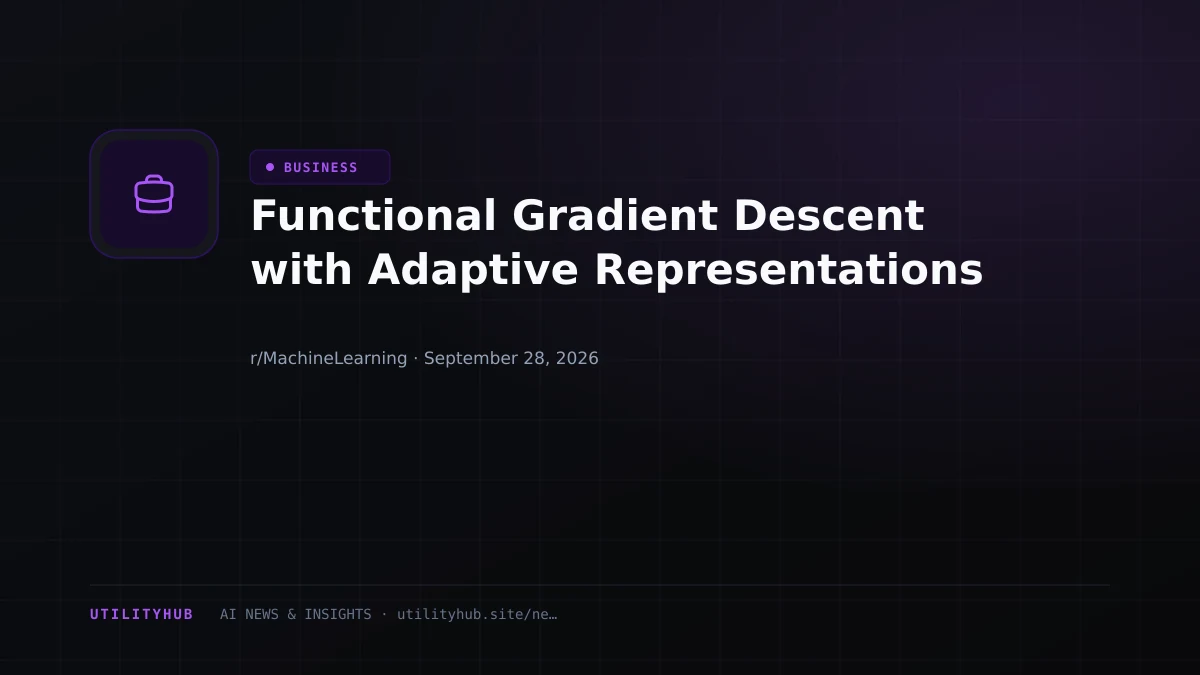 Functional Gradient Descent with Adaptive Representations