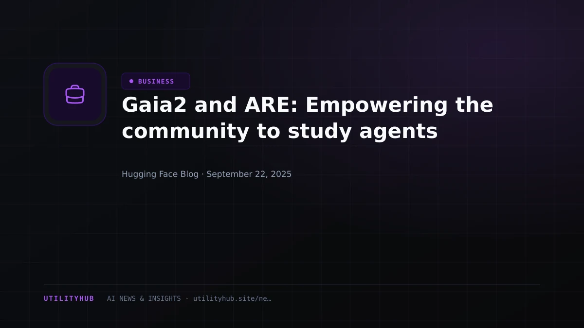 Visual for Gaia2 and ARE: Empowering the community to study agents