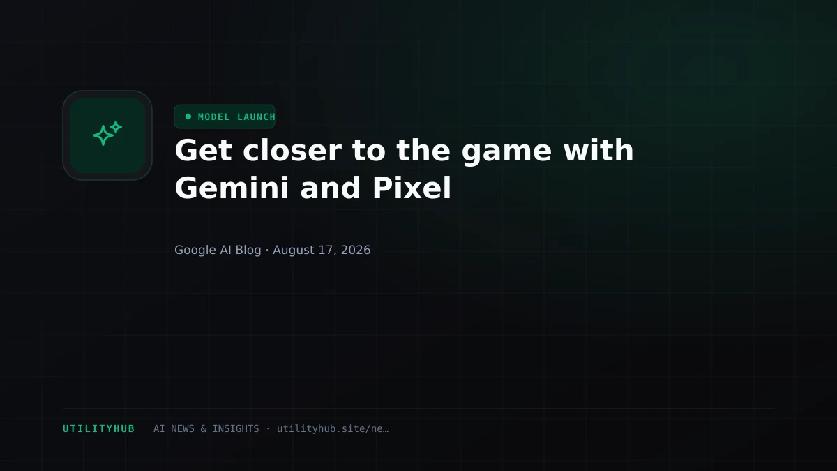 Visual for Get closer to the game with Gemini and Pixel