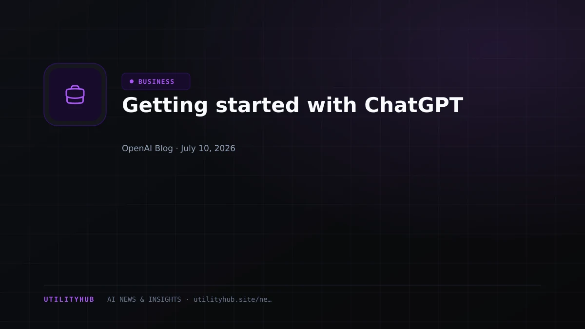 Visual for Getting started with ChatGPT