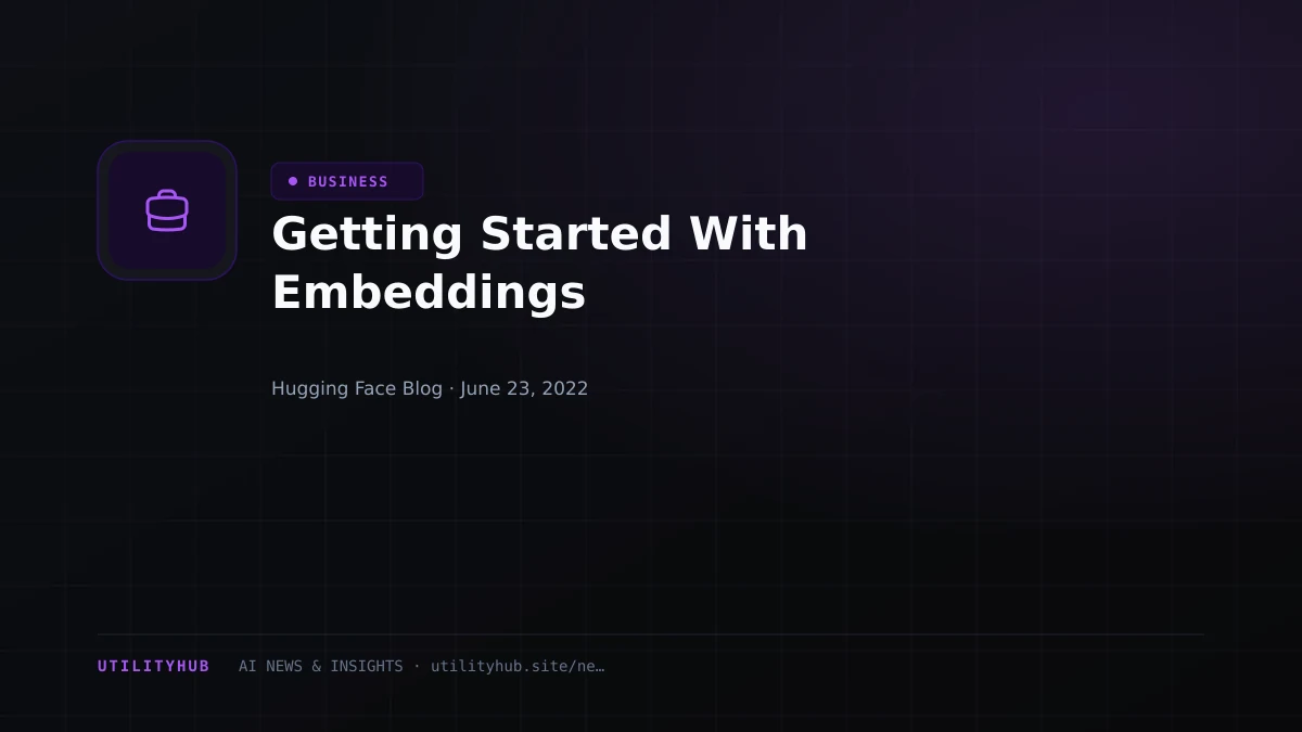 Visual reporting for Getting Started With Embeddings