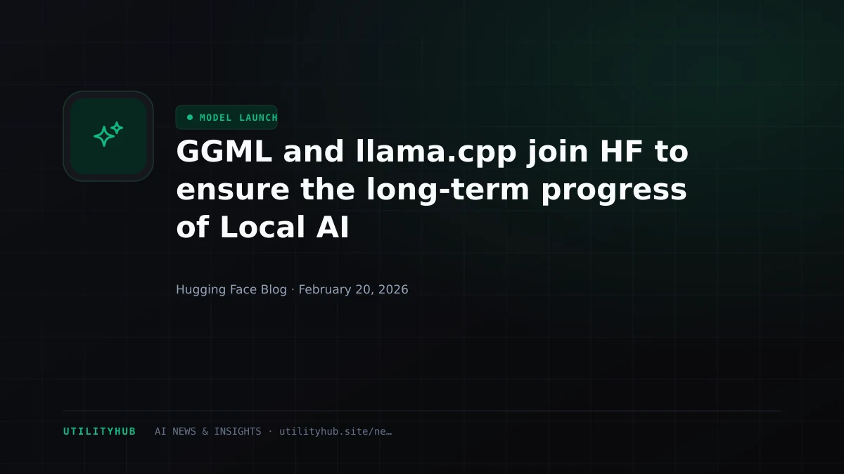 Visual for GGML and llama.cpp join HF to ensure the long-term progress of Local AI