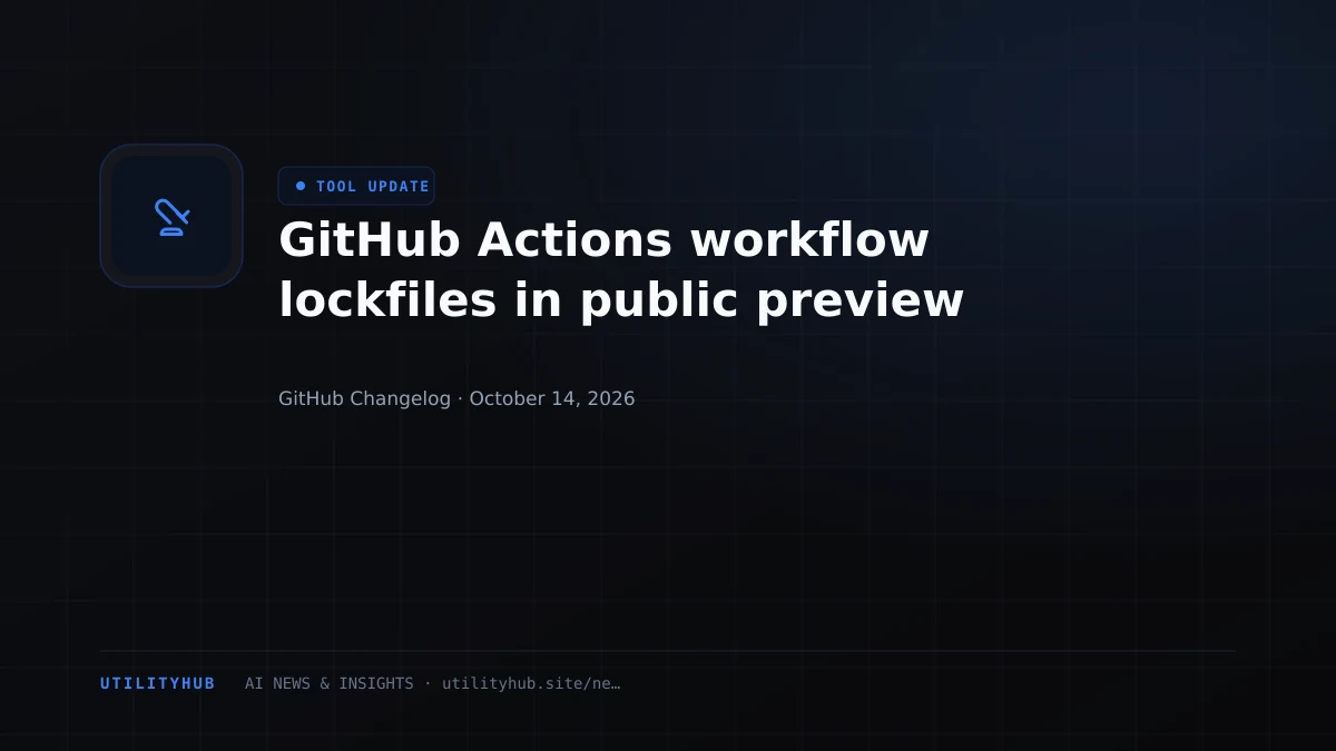 Visual reporting for GitHub Actions workflow lockfiles in public preview