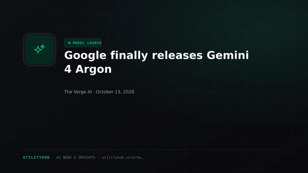 Google finally releases Gemini 4 Argon