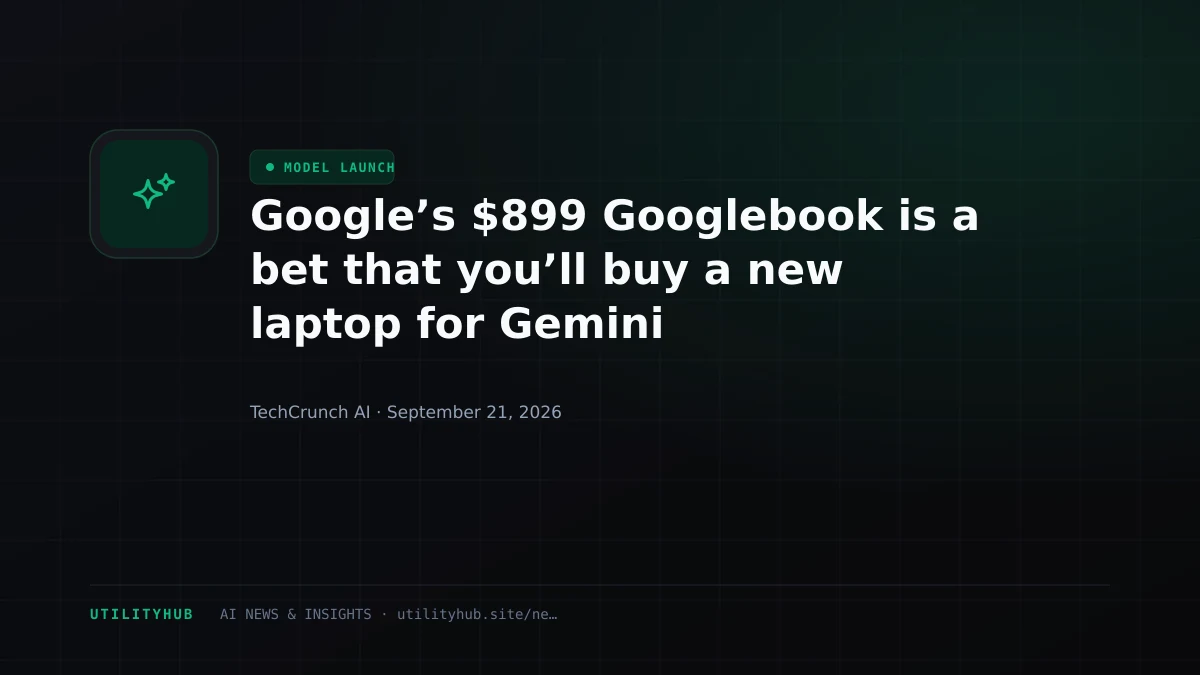 Visual for Google’s $899 Googlebook is a bet that you’ll buy a new laptop for Gemini