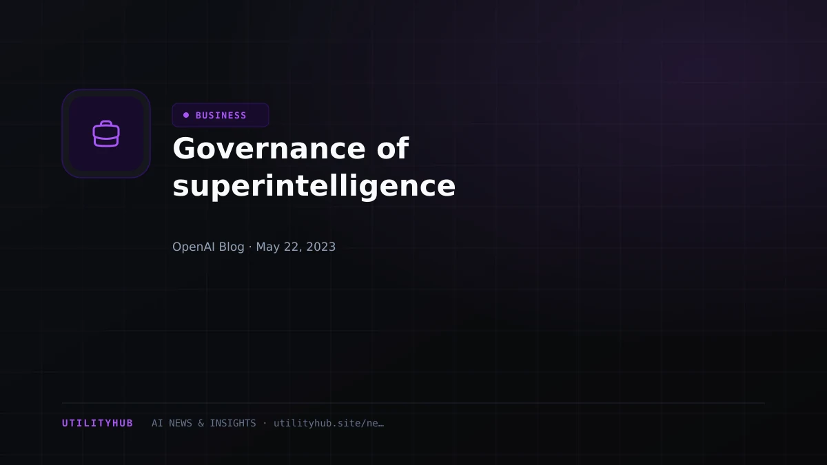 Visual reporting for Governance of superintelligence