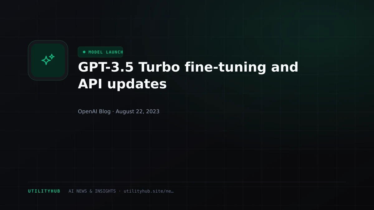 Visual reporting for GPT-3.5 Turbo fine-tuning and API updates