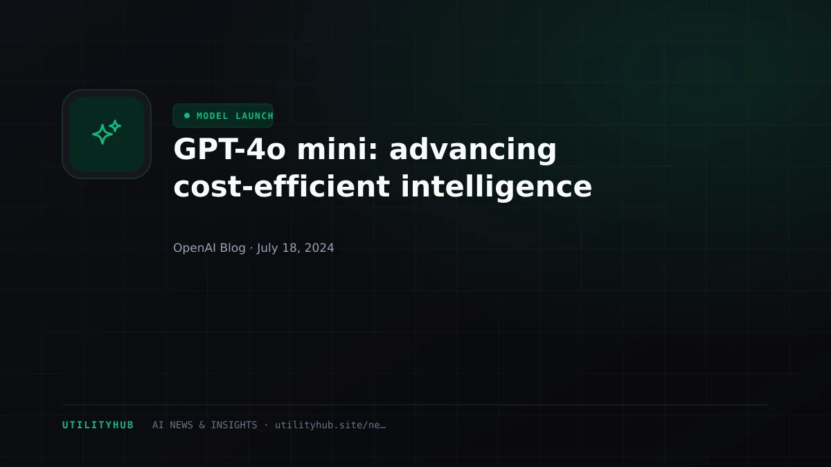 Visual reporting for GPT-4o mini: advancing cost-efficient intelligence
