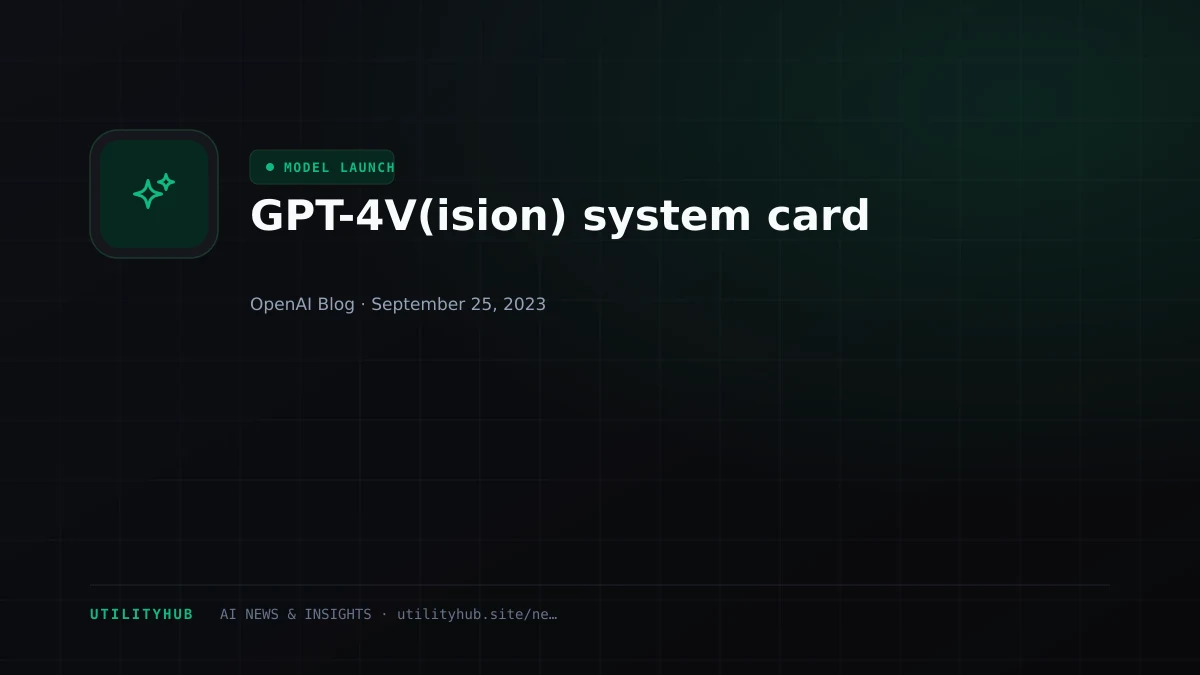 Visual reporting for GPT-4V(ision) system card