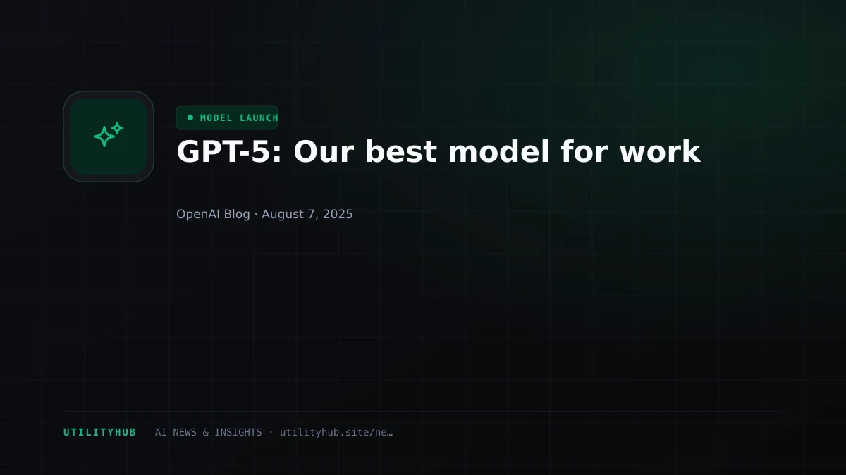 Visual reporting for GPT-5: Our best model for work