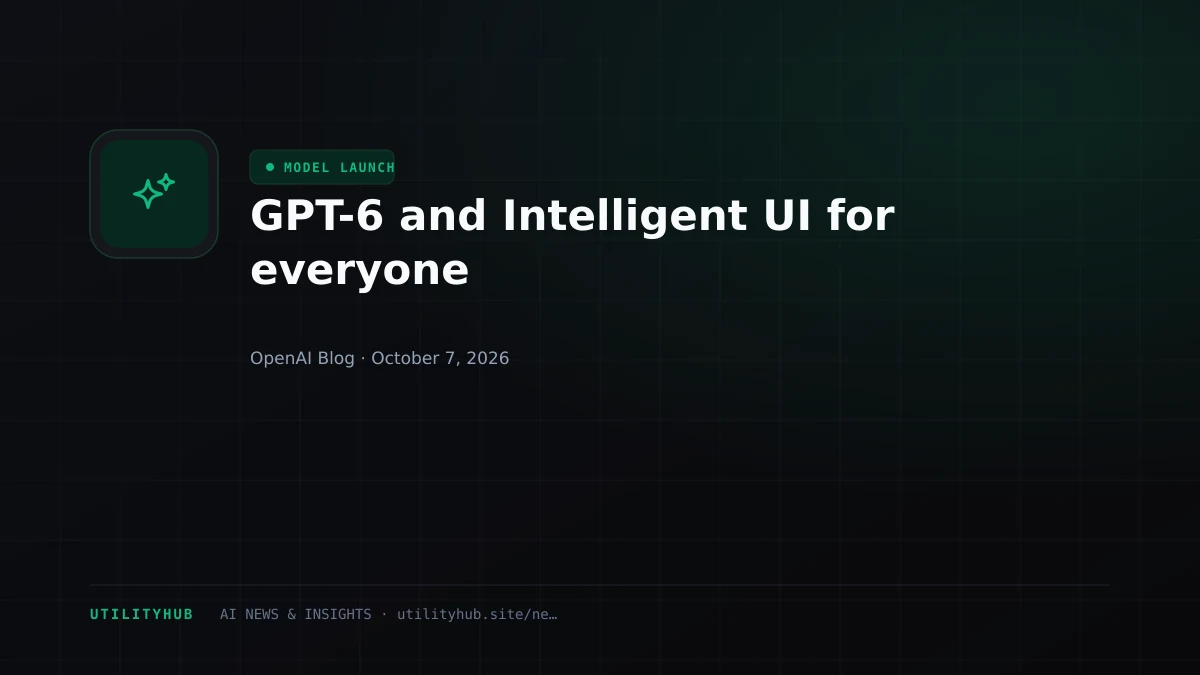 Visual reporting for GPT-6 and Intelligent UI for everyone