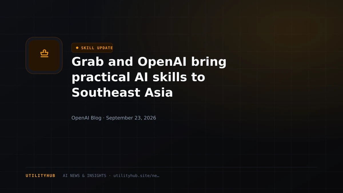 Visual for Grab and OpenAI bring practical AI skills to Southeast Asia