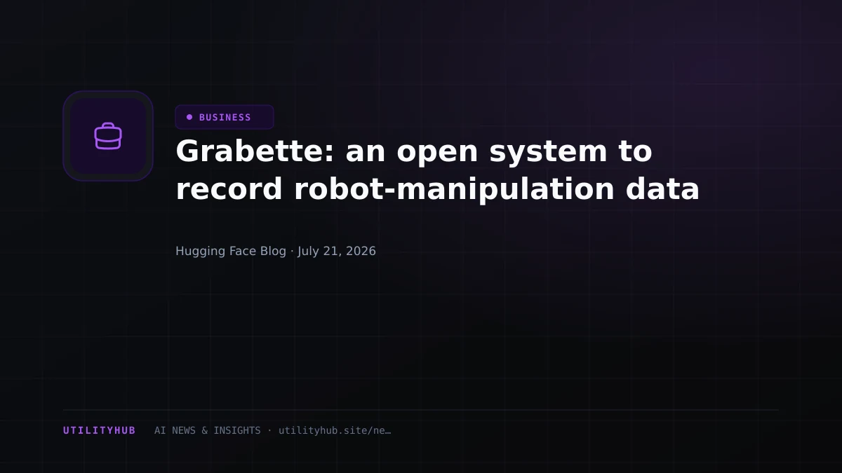 Visual for Grabette: an open system to record robot-manipulation data