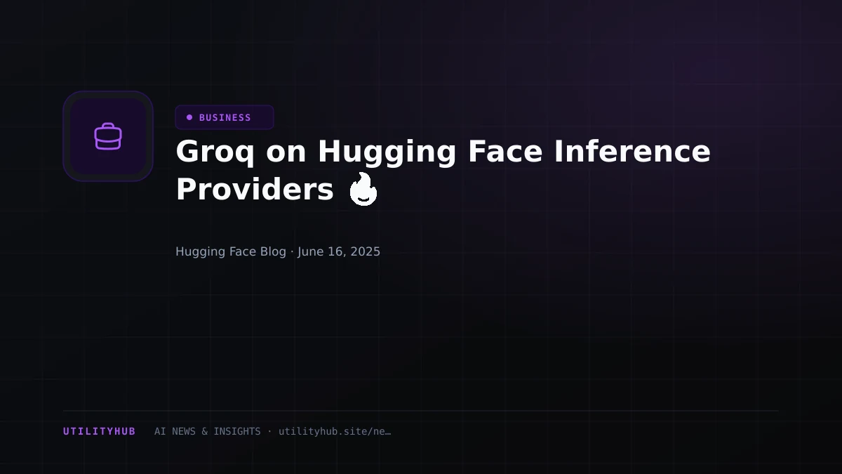 Visual reporting for Groq on Hugging Face Inference Providers 🔥