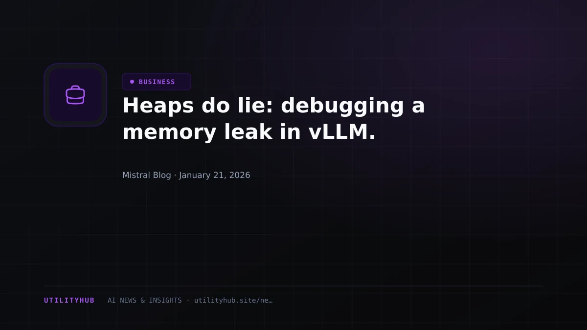 Visual for Heaps do lie: debugging a memory leak in vLLM.