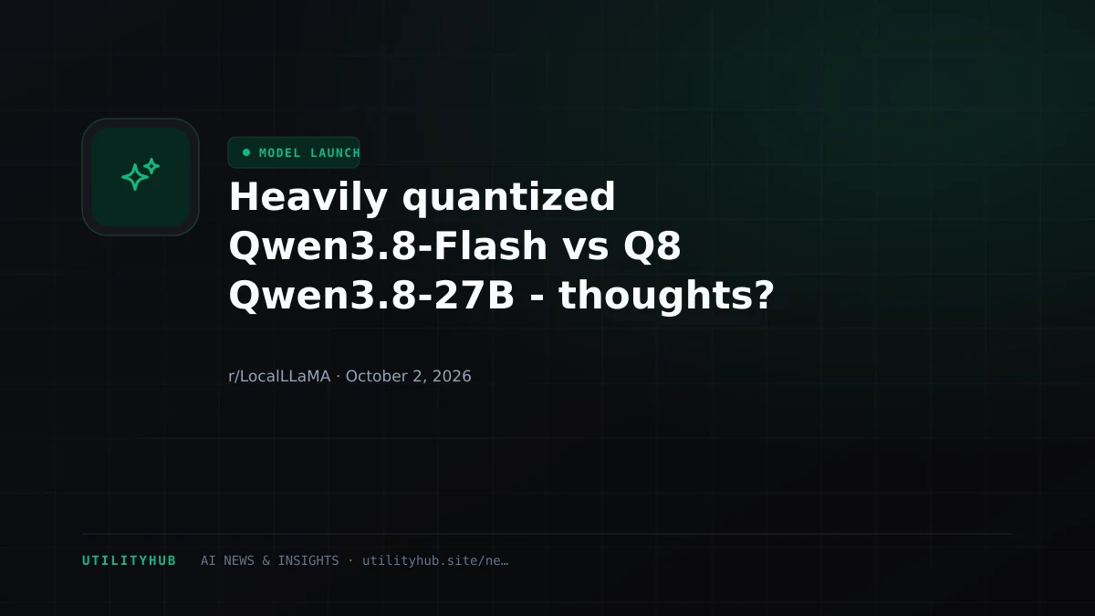 Visual reporting for Heavily quantized Qwen3.8-Flash vs Q8 Qwen3.8-27B - thoughts?