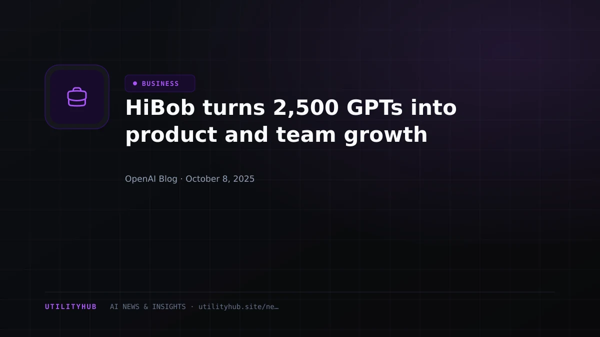 Visual for HiBob turns 2,500 GPTs into product and team growth