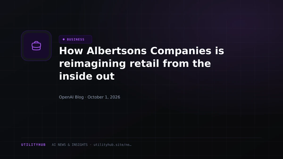Visual reporting for How Albertsons Companies is reimagining retail from the inside out