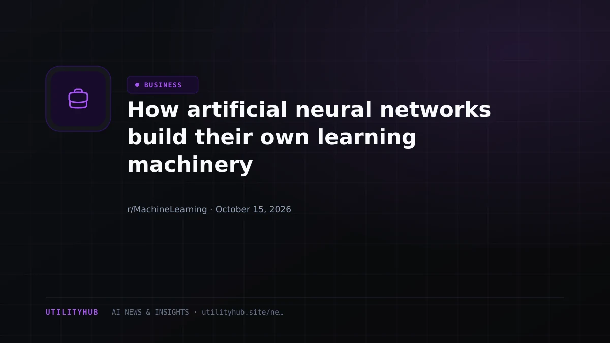 Visual reporting for How artificial neural networks build their own learning machinery