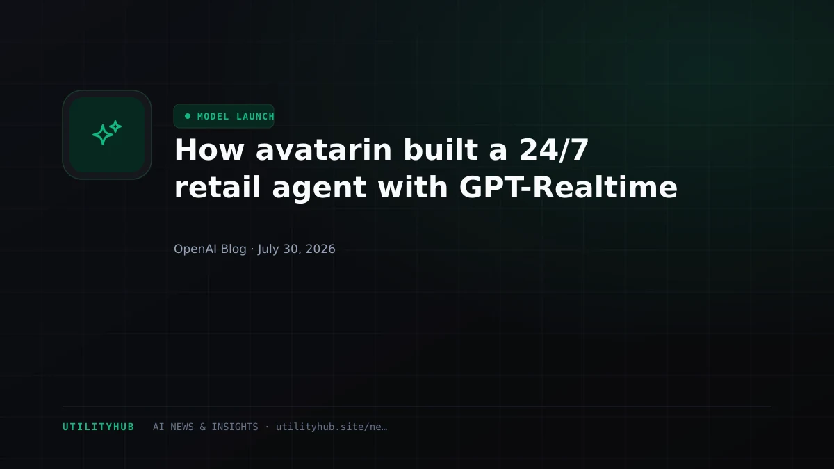 Visual for How avatarin built a 24/7 retail agent with GPT-Realtime