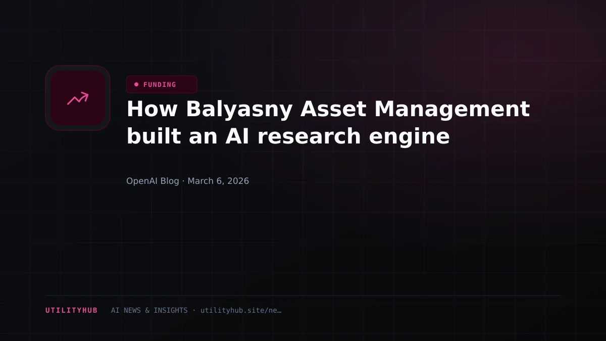 Visual for How Balyasny Asset Management built an AI research engine