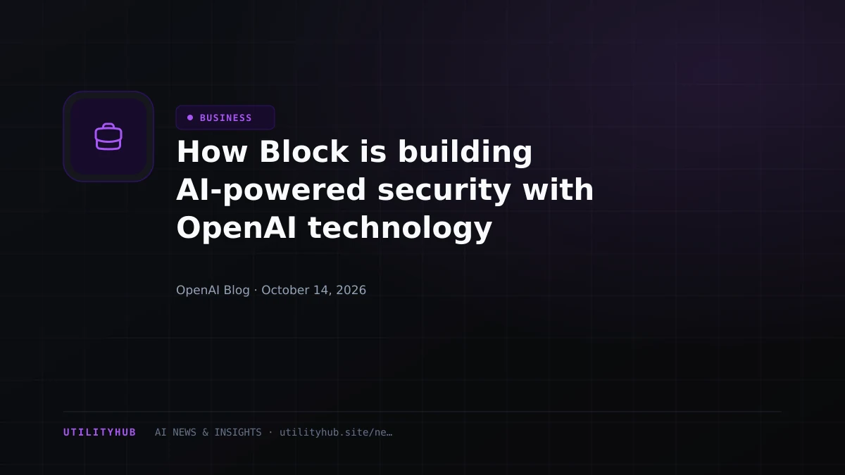 Visual reporting for How Block is building AI-powered security with OpenAI technology