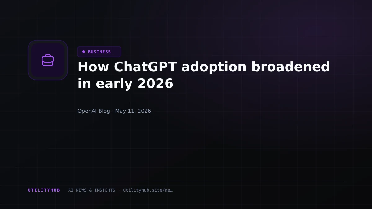 Visual for How ChatGPT adoption broadened in early 2026