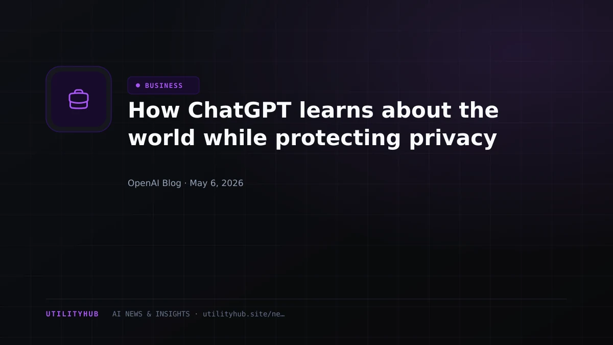 Visual for How ChatGPT learns about the world while protecting privacy