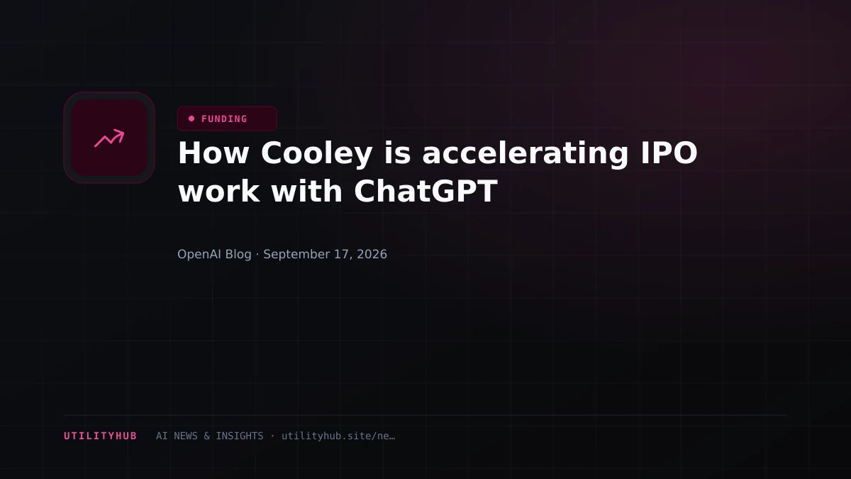 Visual for How Cooley is accelerating IPO work with ChatGPT