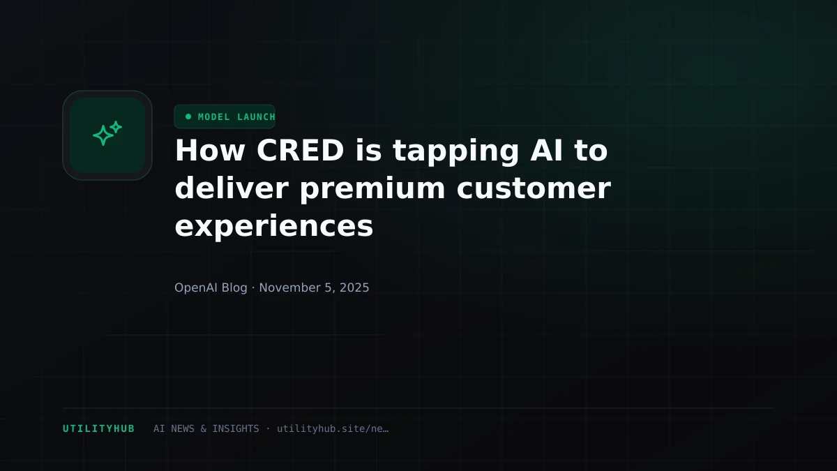 Visual for How CRED is tapping AI to deliver premium customer experiences