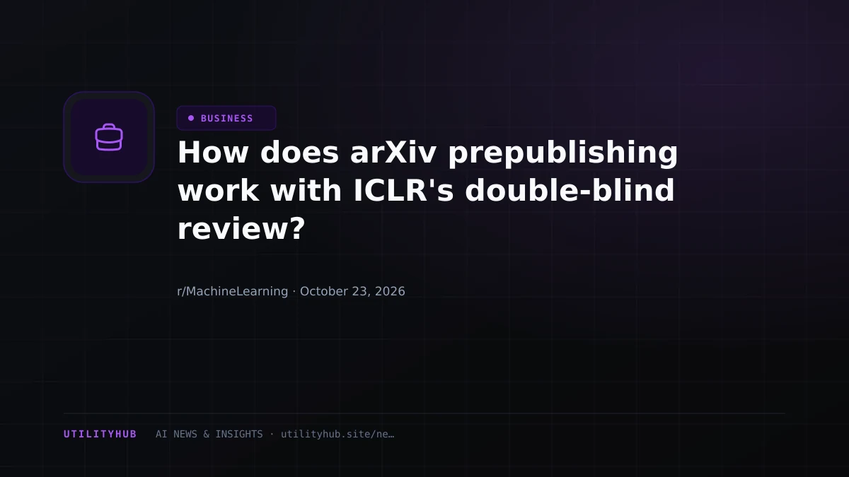 Visual reporting for How does arXiv prepublishing work with ICLR's double-blind review?