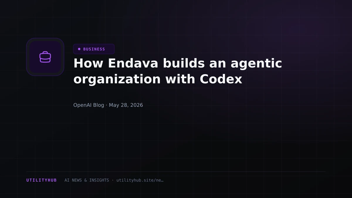Visual for How Endava builds an agentic organization with Codex