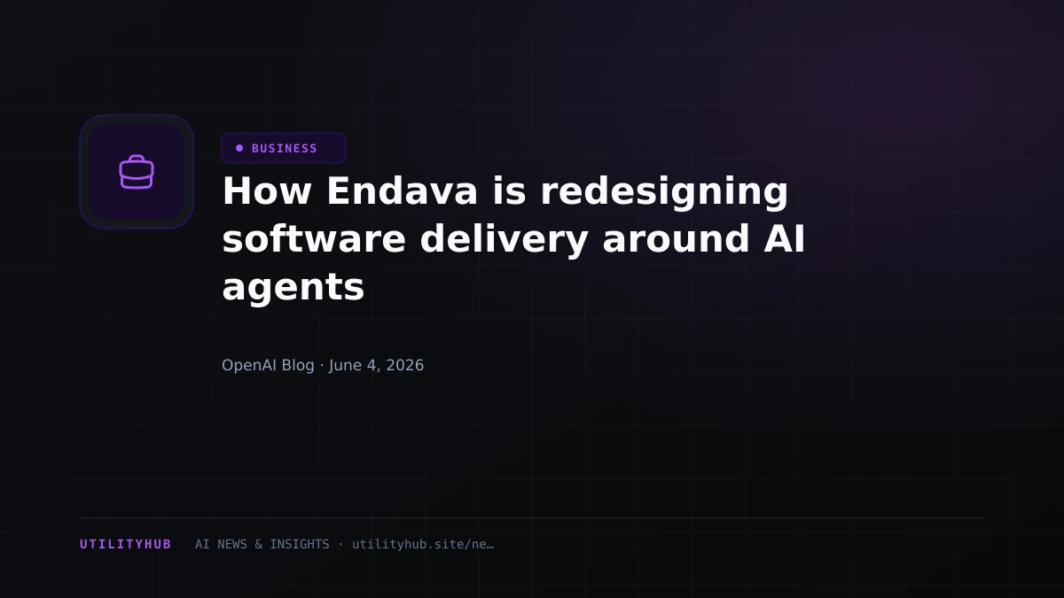 Visual for How Endava is redesigning software delivery around AI agents