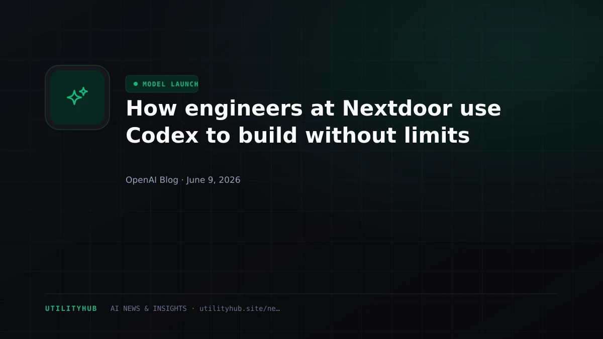 Visual for How engineers at Nextdoor use Codex to build without limits