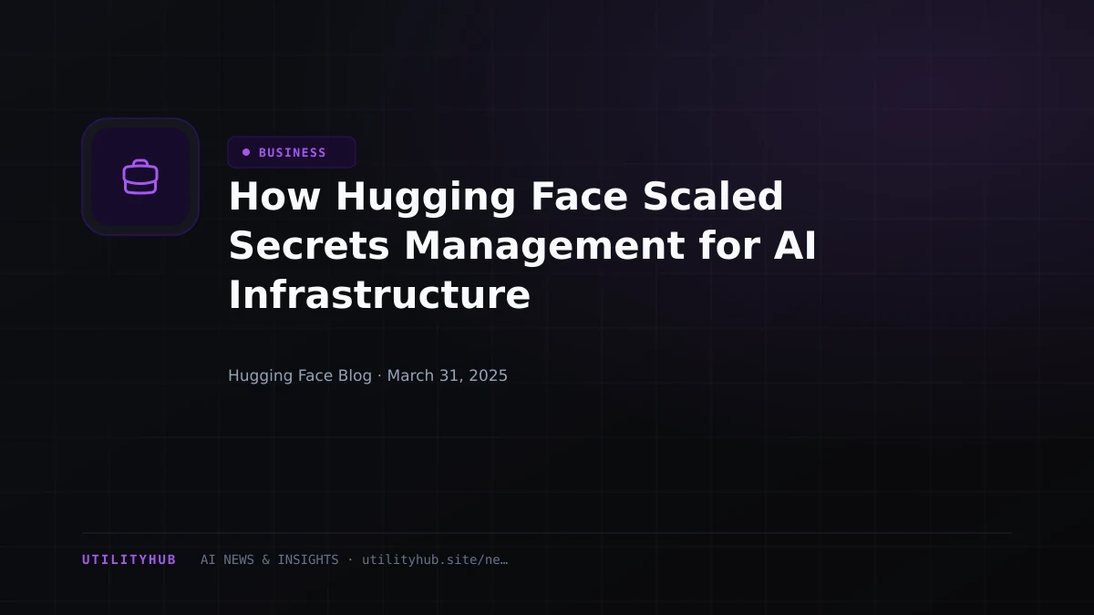 Visual reporting for How Hugging Face Scaled Secrets Management for AI Infrastructure