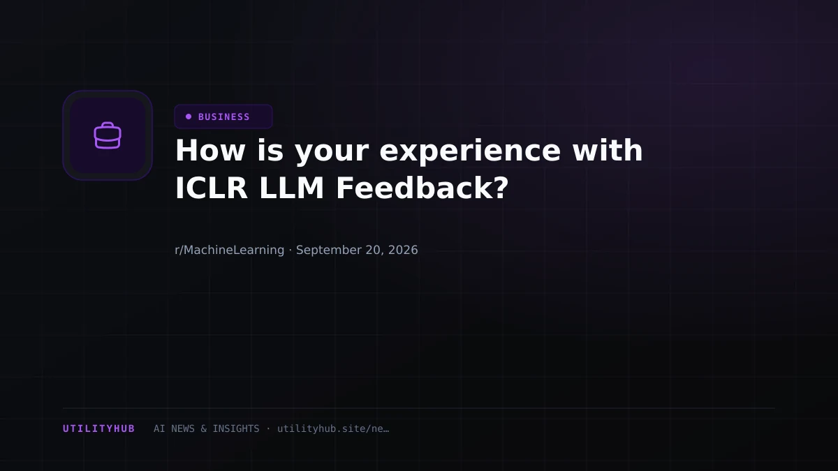 Visual for How is your experience with ICLR LLM Feedback?