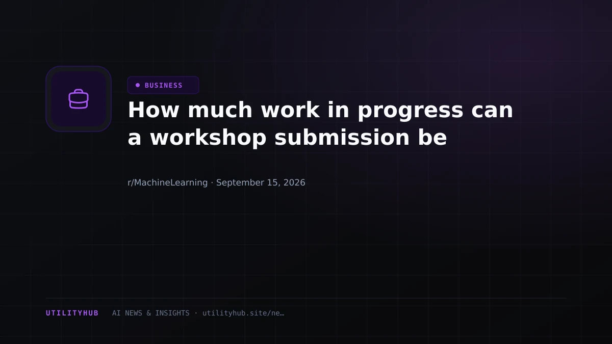Visual for How much work in progress can a workshop submission be