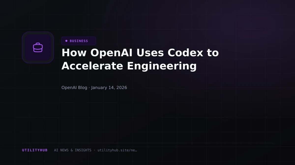 Visual reporting for How OpenAI Uses Codex to Accelerate Engineering