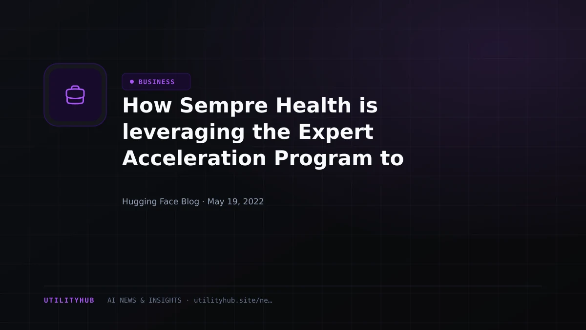 Visual reporting for How Sempre Health is leveraging the Expert Acceleration Program to accelerate their ML roadmap