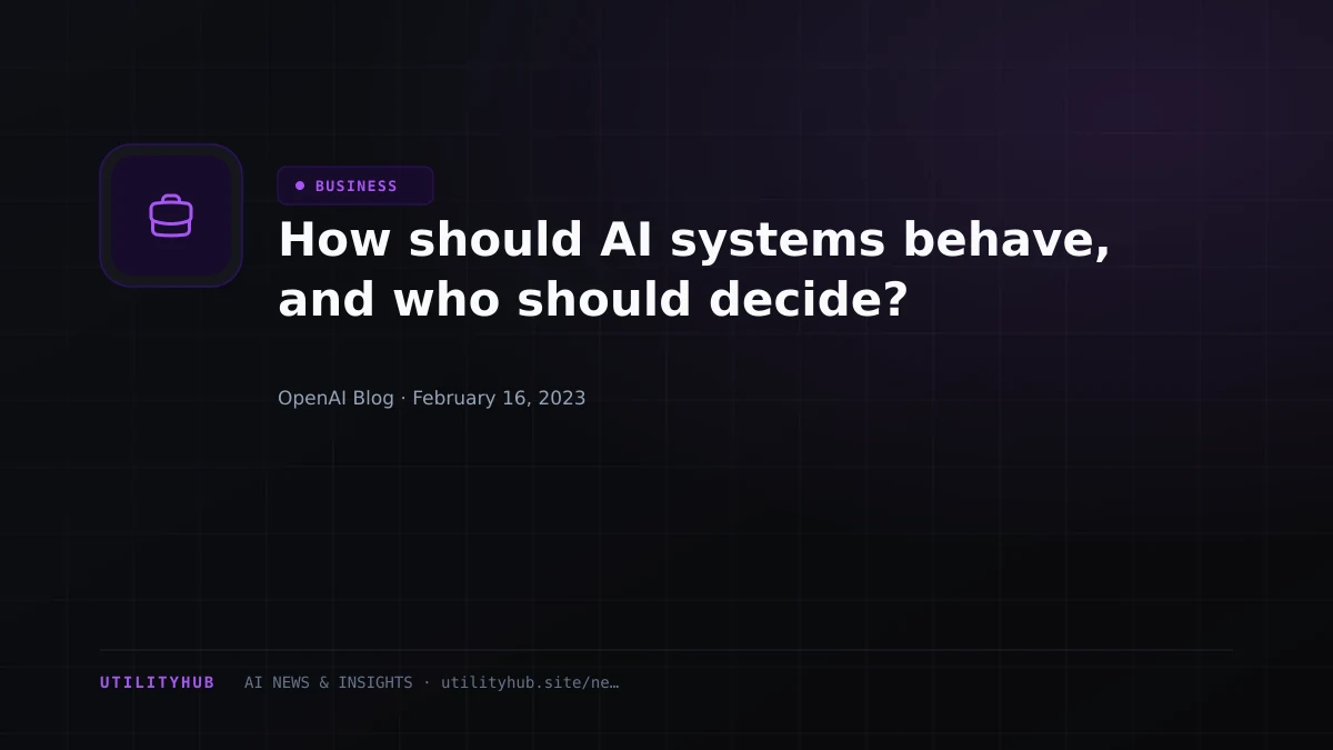 Visual reporting for How should AI systems behave, and who should decide?