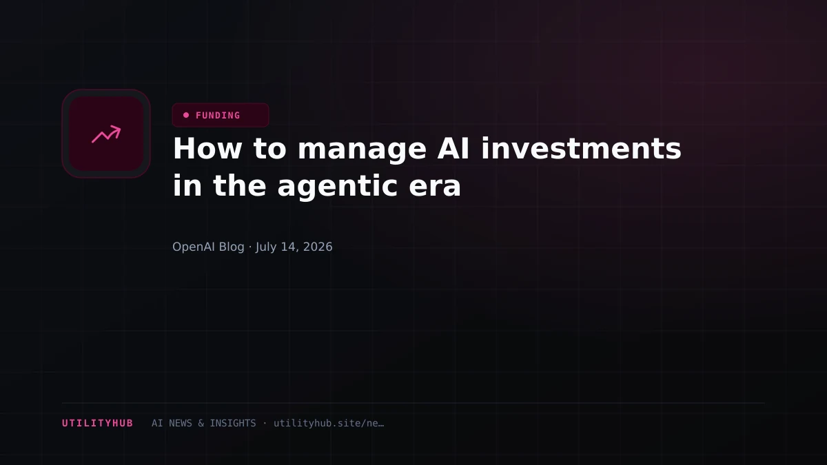 Visual for How to manage AI investments in the agentic era