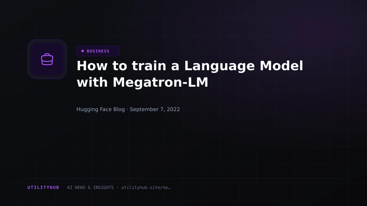 Visual reporting for How to train a Language Model with Megatron-LM