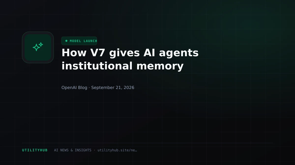 Visual for How V7 gives AI agents institutional memory